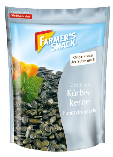 Farmer's Snack Kürbiskerne grün, 2er Pack (2 x 200 g Beutel)