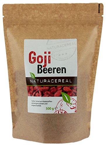 Naturacereal Goji Beeren ungeschwefelt, 1er Pack (1 x 500 g)