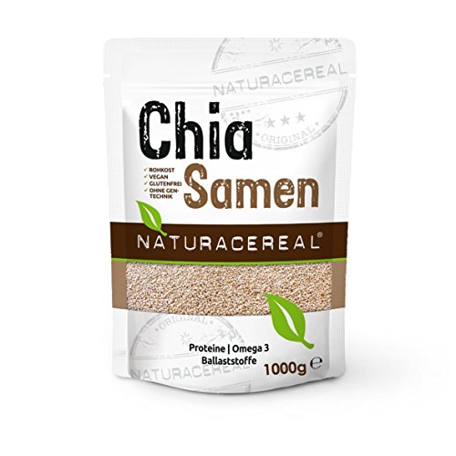 Naturacereal Premium Chia Samen weiß, in Deutschland geprüfte Qualität (1 x 1 kg)